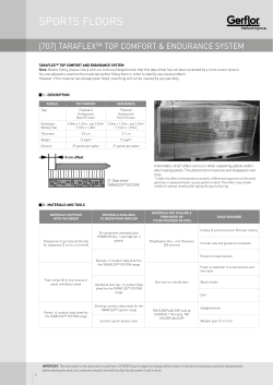 Installation guidelines - Top Comfort Endurance 408 Ko