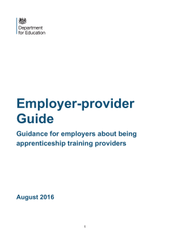 Employer-provider Guide
