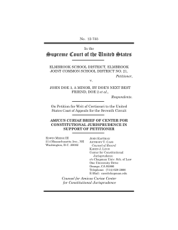 Amicus Brief, Elmbrook School District v. John Doe