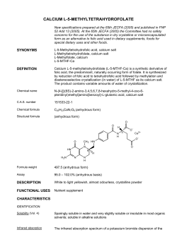CALCIUM L-5-METHYLTETRAHYDROFOLATE