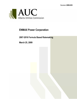 Decision 2009-035 ENMAX Power Corporation 2007