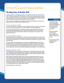 Many Faces - NFDM Identity Theft Protection