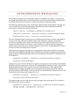 Asynchronous Messaging