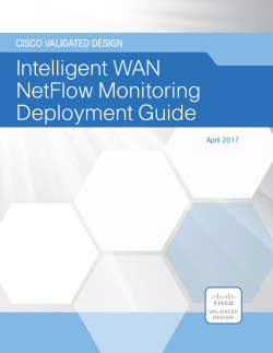 CVD - IWAN NetFlow Monitoring Deployment Guide &ndash; April