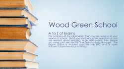 Useful information for all students who have exams.