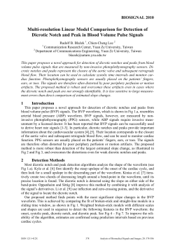 Multi-resolution Linear Model Comparison for Detection of Dicrotic