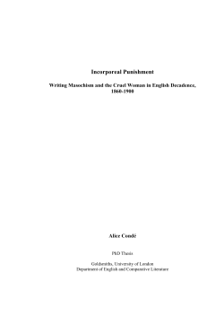Incorporeal Punishment - Goldsmiths Research Online