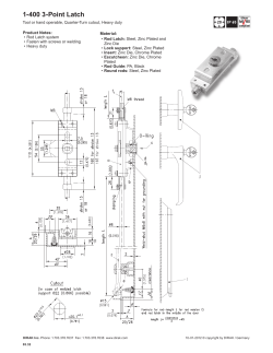 1-400 3-Point Latch for Quarter