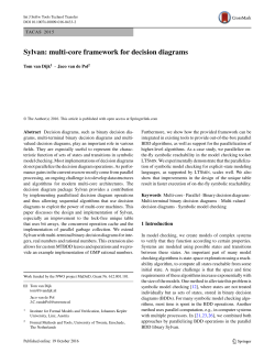 Sylvan: multi-core framework for decision diagrams