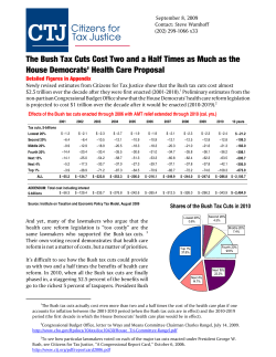 The Bush Tax Cuts Cost Two and a Half Times as Much as the