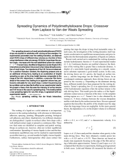 Spreading Dynamics of Polydimethylsiloxane Drops