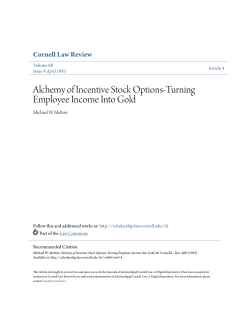 Alchemy of Incentive Stock Options