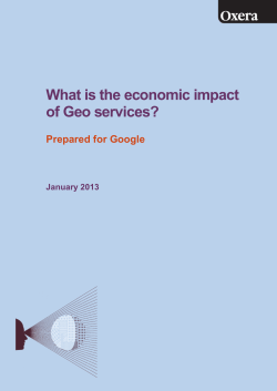 What is the economic impact of Geo services?