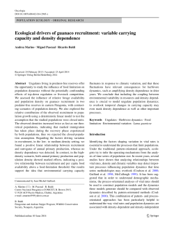 Oecologia - Rufford Small Grants