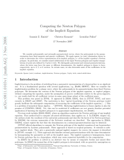 Computing the Newton polygon of the implicit equation