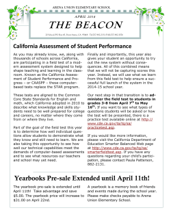 April 2014 Newsletter