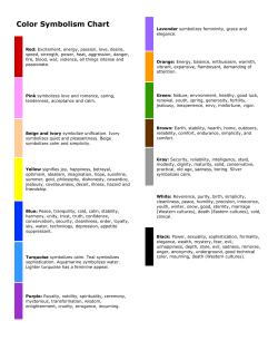 Color Symbolism Chart - Moore Public Schools