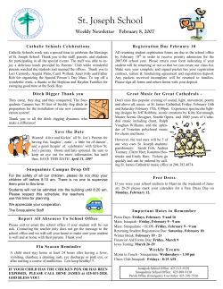 St. Joseph School Newsletter Page 2