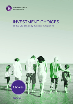 investment choices - Pantheon Financial Investments Ltd