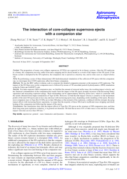 The interaction of core-collapse supernova ejecta with a companion