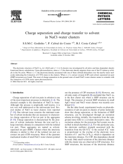 Charge separation and charge transfer to solvent in NaCl