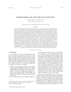 Rainfall estimation in the Sahel : what is the ground truth