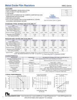 Metal Oxide Film Resistors