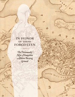 In Honor of Those Forgotten