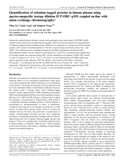 Quantification of selenium-tagged proteins in human plasma using
