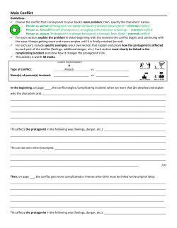 Main Conflict - WordPress.com