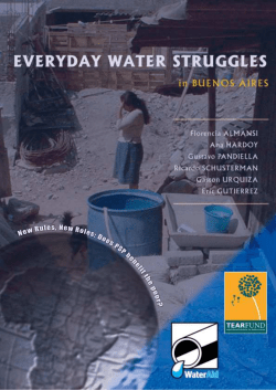 Everyday water struggles in Buenos Aires: The problem of land