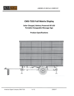 CMS-T333 Full Matrix Display