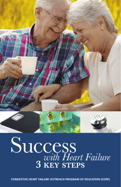 Booklet: Success with Heart Failure - EPICORE Centre