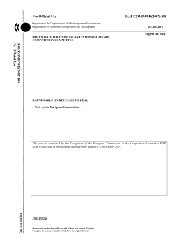 Roundtable on refusals to deal