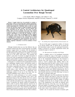 A Control Architecture for Quadruped Locomotion Over