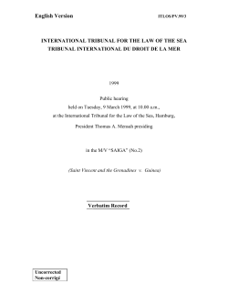 English Version - International Tribunal for the Law of the Sea