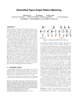 Diversified Top-k Graph Pattern Matching
