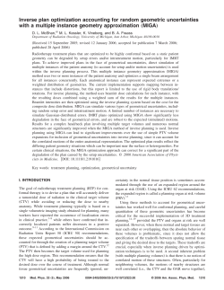 Inverse plan optimization accounting for random