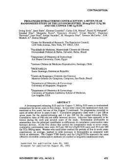 PROLONGED INTRAUTERINE CONTRACEPTION: A SEVEN