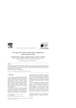 Cleavage of the carbon&ndash;carbon bond in