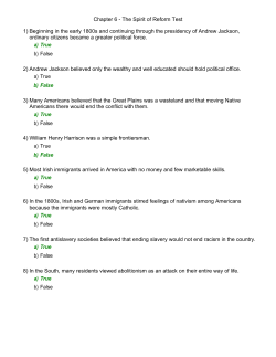 Chapter 6 - The Spirit of Reform