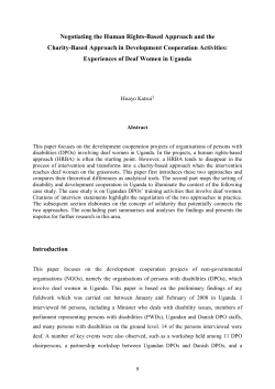 Negotiating the Human Rights-Based Approach and the Charity