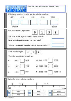 Order and compare numbers beyond 1000
