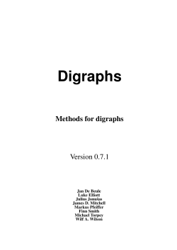 Digraphs - GAP System