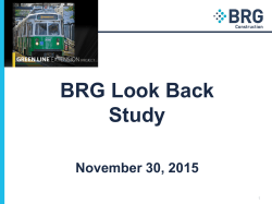 GLX - BRG Look Back Study
