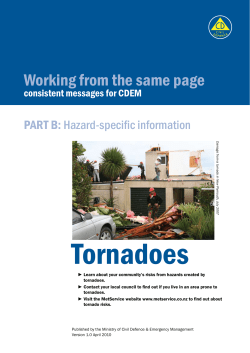 Tornadoes - Ministry of Civil Defence and Emergency Management