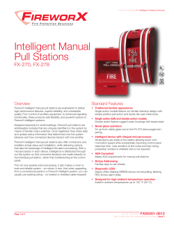 Data Sheet FX85001-0612 -- Intelligent Manual Pull Stations