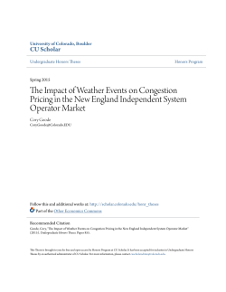 The Impact of Weather Events on Congestion Pricing