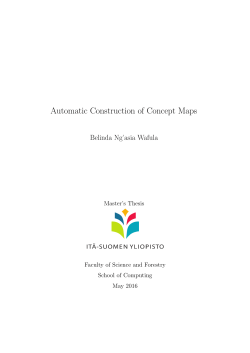 Automatic Construction of Concept Maps