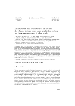 Development and evaluation of an optical fibre